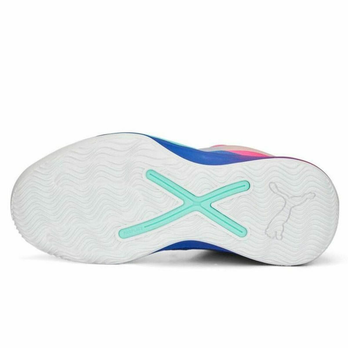Basketball Shoes for Adults Puma Rise Pink Blue-3