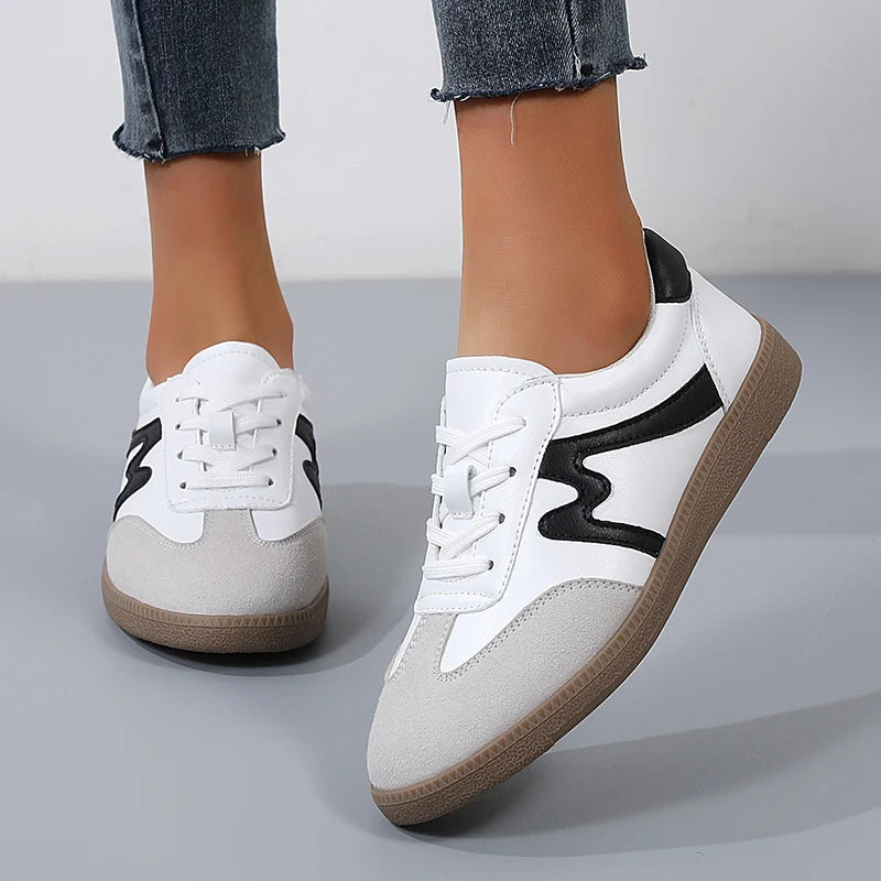 Women Sneakers Shoes for Women Spring Trend Casual Flats Sneakers Female New Fashion Comfort White Vulcanized Platform Shoes