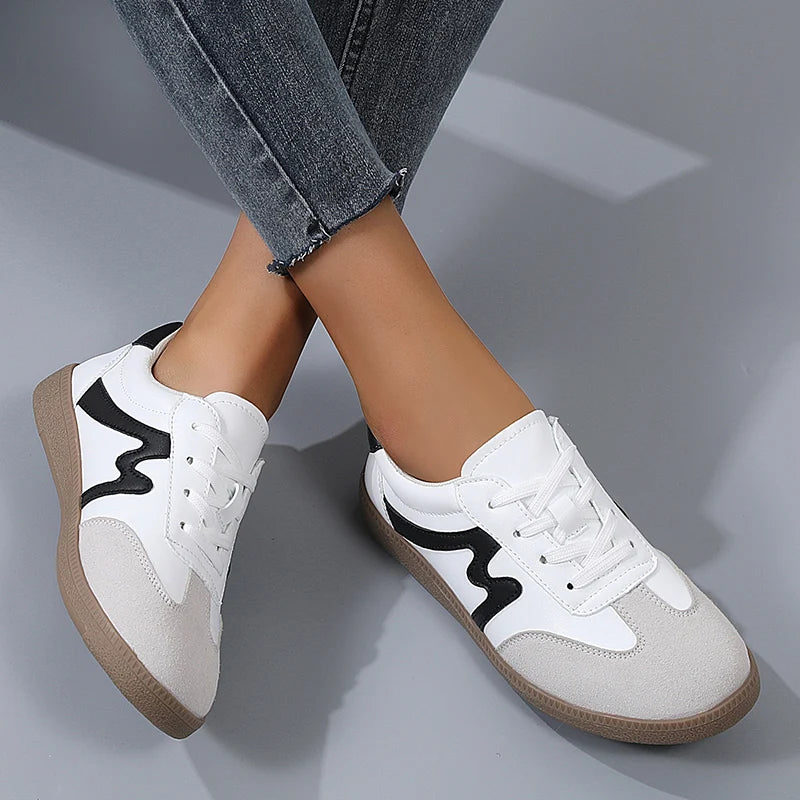 Women Sneakers Shoes for Women Spring Trend Casual Flats Sneakers Female New Fashion Comfort White Vulcanized Platform Shoes