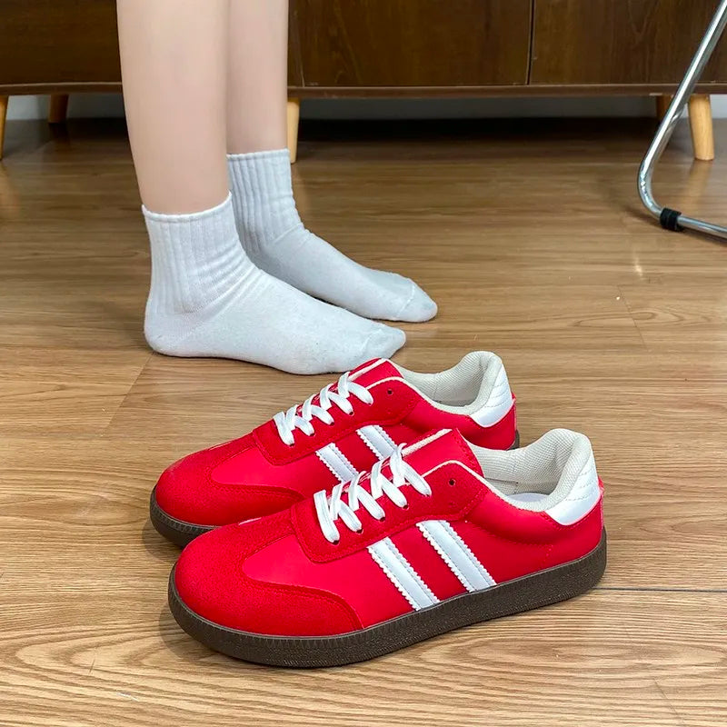 2025 Women Sneakers Fashion Shoes Spring Trend Casual Flats Female New Fashion Comfort White Vulcanized Platform Shoes for Women