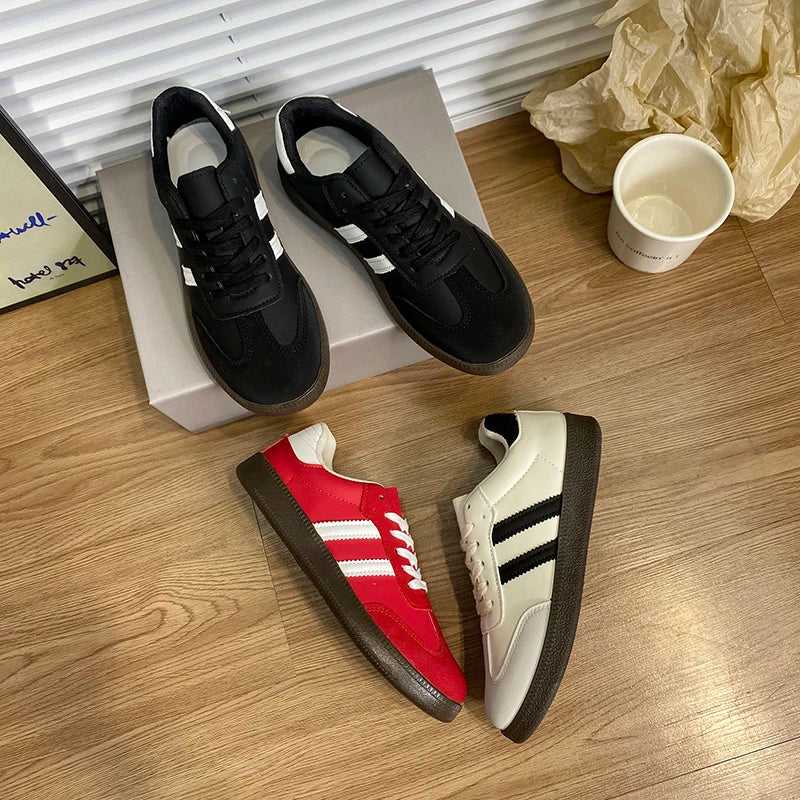 2025 Women Sneakers Fashion Shoes Spring Trend Casual Flats Female New Fashion Comfort White Vulcanized Platform Shoes for Women