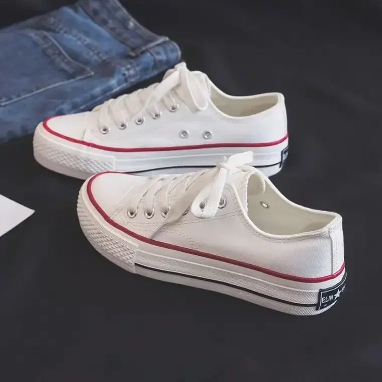 Sneakers for Women Low Top Canvas Shoes Men Fashion Durable Breathable Sneakers Slip on Casual Flats Zapatillas De Deporte