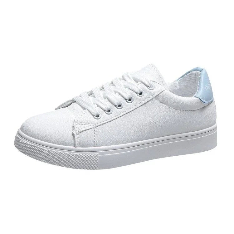 Women Sneakers 2024 Fashion Breathble Vulcanized Shoes Pu Leather Platform Shoes White Lace Up Casual Shoes Zapatos Mujer
