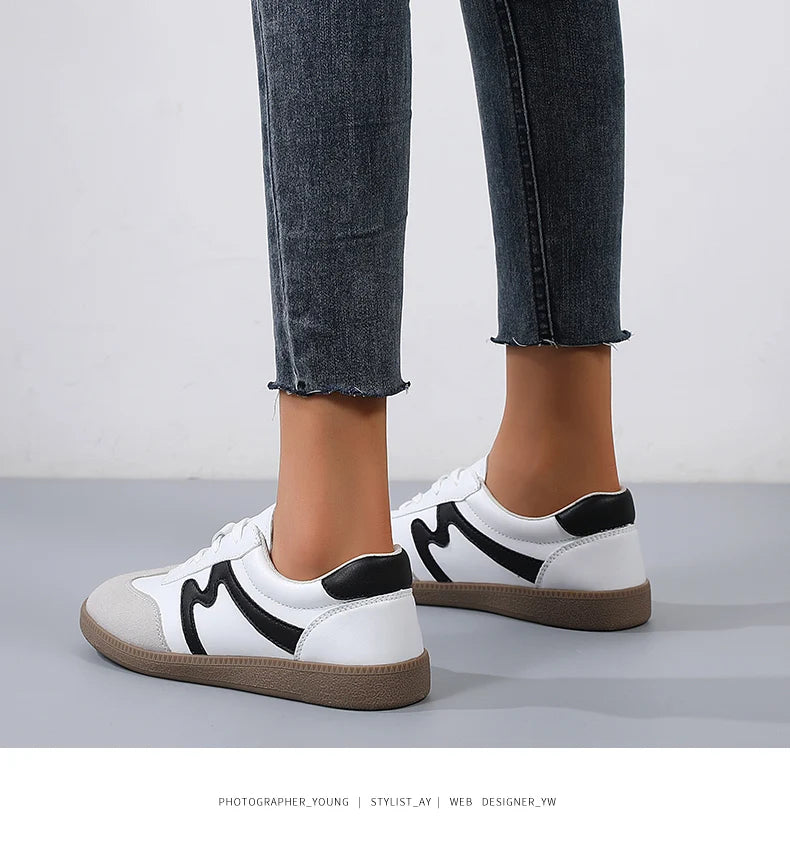 Women Sneakers Shoes for Women Spring Trend Casual Flats Sneakers Female New Fashion Comfort White Vulcanized Platform Shoes