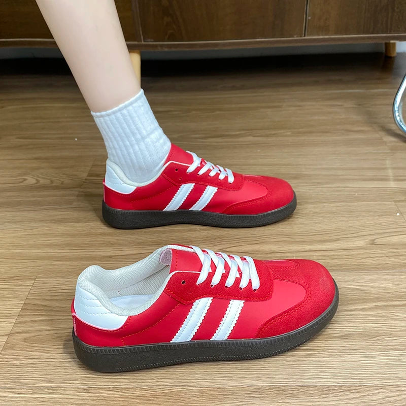 2025 Women Sneakers Fashion Shoes Spring Trend Casual Flats Female New Fashion Comfort White Vulcanized Platform Shoes for Women