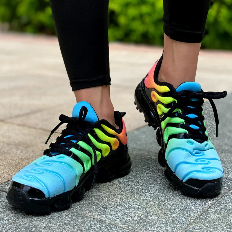 Women Sneakers 2024 Fashion Rainbow Color Platform Shoes Casual Walking Shoes Comforable Outdoor Ladies Vulcanized Shoes