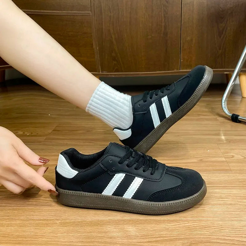 2025 Women Sneakers Fashion Shoes Spring Trend Casual Flats Female New Fashion Comfort White Vulcanized Platform Shoes for Women
