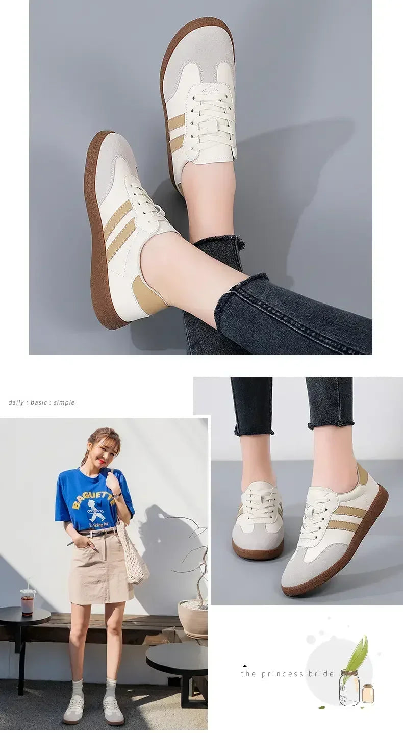 Women's Sneakers Fashion Breathable Flats Woman Soft Sole Casual Walking Vulcanized Shoes Women White Sneakers Zapatos De Mujer
