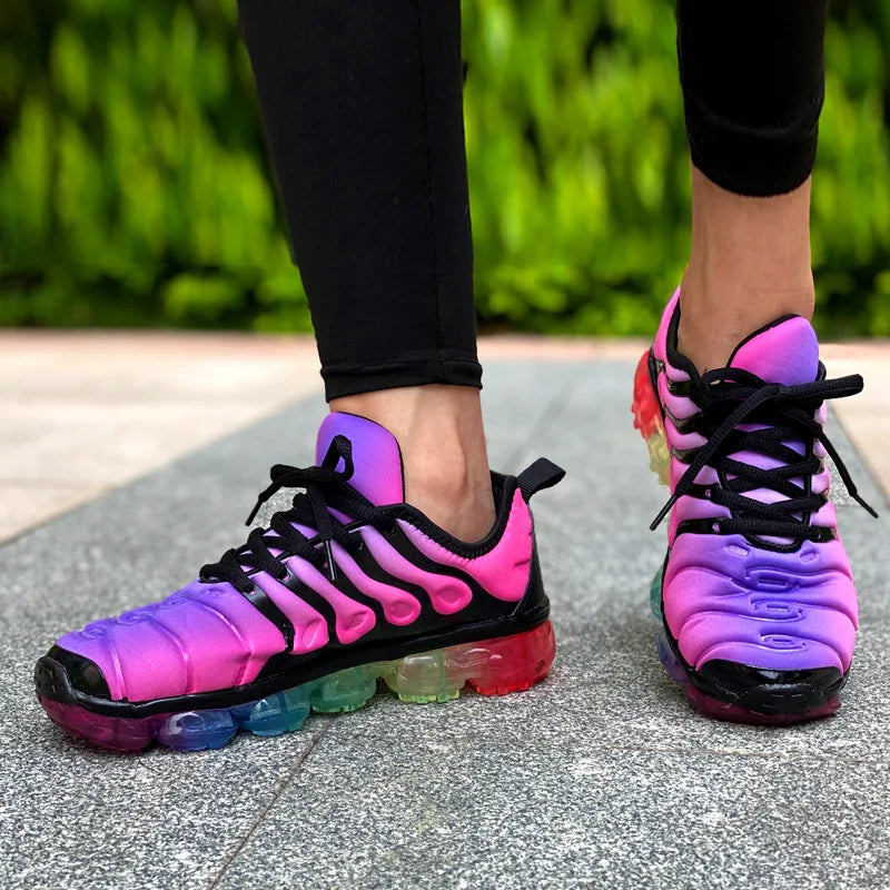 Women Sneakers 2024 Fashion Rainbow Color Platform Shoes Casual Walking Shoes Comforable Outdoor Ladies Vulcanized Shoes