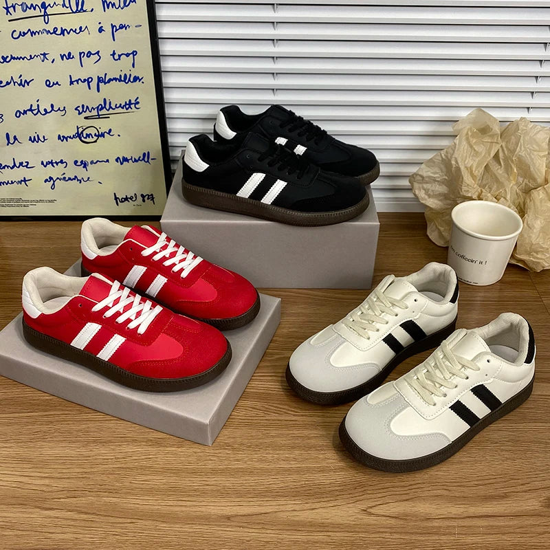 2025 Women Sneakers Fashion Shoes Spring Trend Casual Flats Female New Fashion Comfort White Vulcanized Platform Shoes for Women
