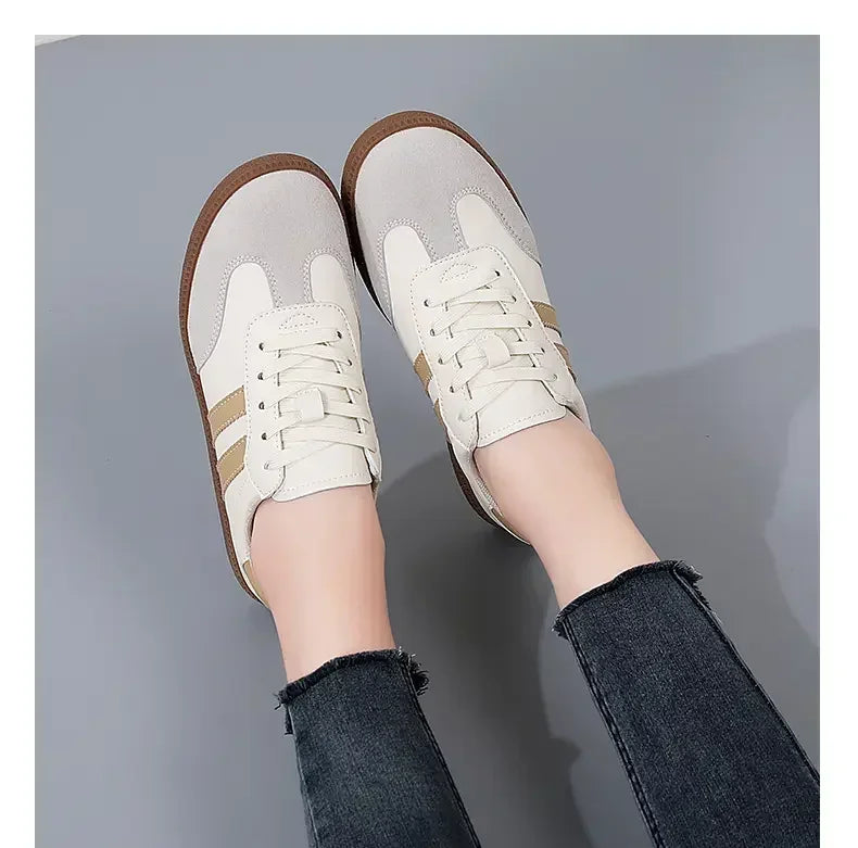 Women's Sneakers Fashion Breathable Flats Woman Soft Sole Casual Walking Vulcanized Shoes Women White Sneakers Zapatos De Mujer