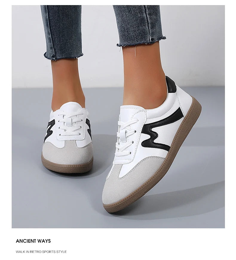 Women Sneakers Shoes for Women Spring Trend Casual Flats Sneakers Female New Fashion Comfort White Vulcanized Platform Shoes