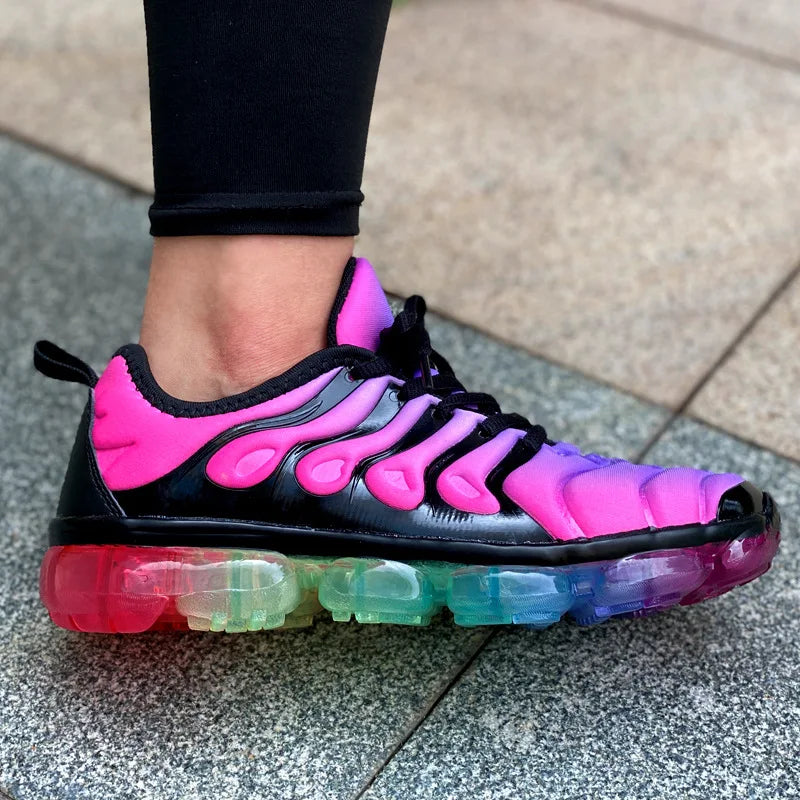 Women Sneakers 2024 Fashion Rainbow Color Platform Shoes Casual Walking Shoes Comforable Outdoor Ladies Vulcanized Shoes