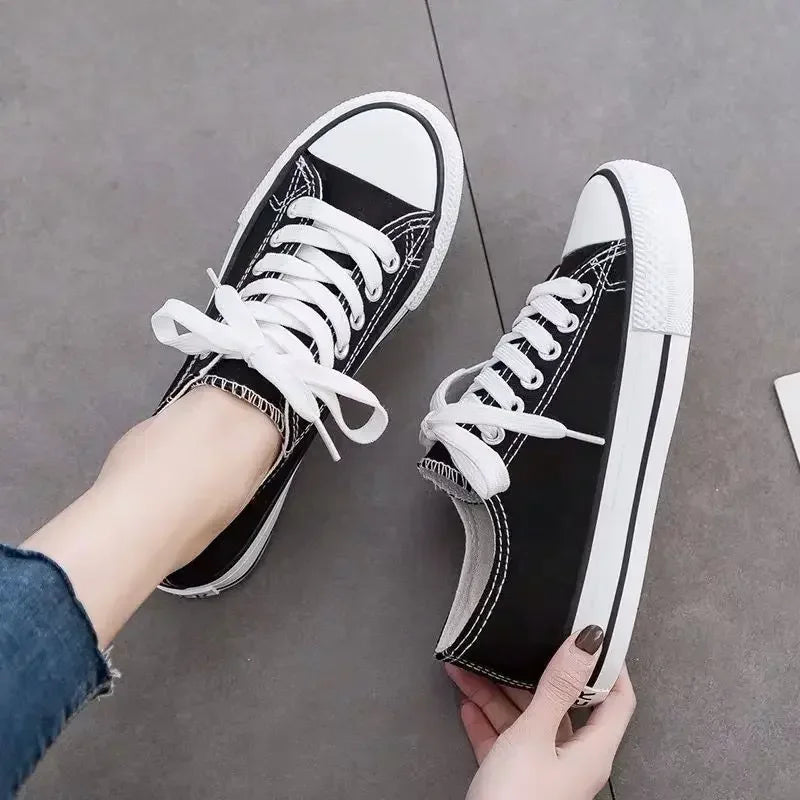 Sneakers for Women Low Top Canvas Shoes Men Fashion Durable Breathable Sneakers Slip on Casual Flats Zapatillas De Deporte
