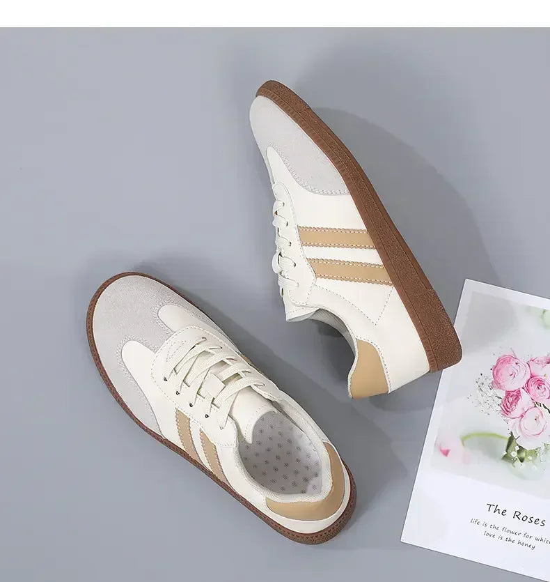 Women's Sneakers Fashion Breathable Flats Woman Soft Sole Casual Walking Vulcanized Shoes Women White Sneakers Zapatos De Mujer