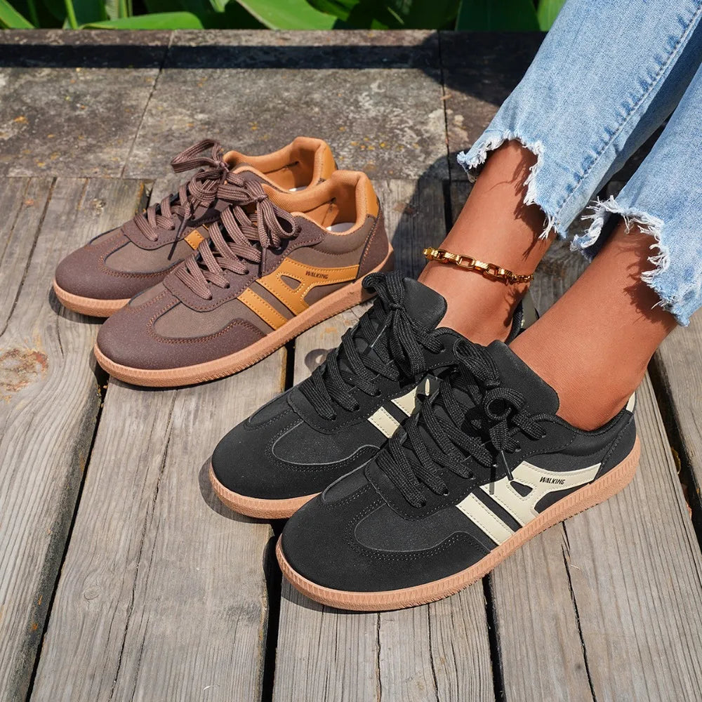 2024 New Ladies Black Sneakers Soft-soled Comfortable Shoes Women Leisure Joker Walking Shoes Tenis Feminino Zapatillas Mujer