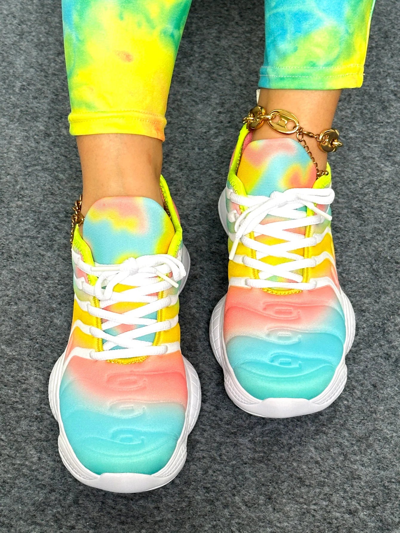 Women Sneakers 2024 Fashion Rainbow Color Platform Shoes Casual Walking Shoes Comforable Outdoor Ladies Vulcanized Shoes