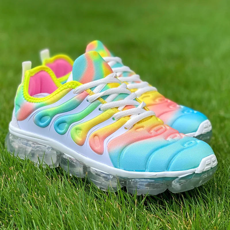 Women Sneakers 2024 Fashion Rainbow Color Platform Shoes Casual Walking Shoes Comforable Outdoor Ladies Vulcanized Shoes