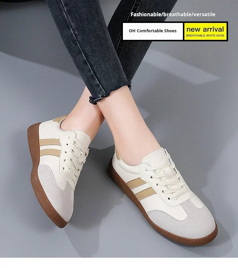 Women's Sneakers Fashion Breathable Flats Woman Soft Sole Casual Walking Vulcanized Shoes Women White Sneakers Zapatos De Mujer