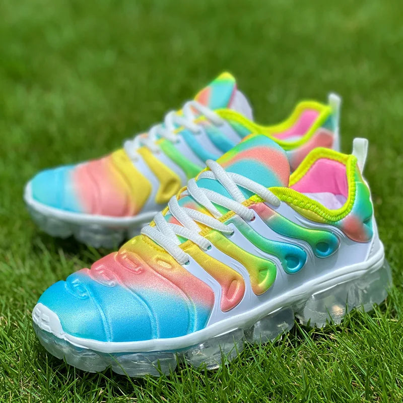 Women Sneakers 2024 Fashion Rainbow Color Platform Shoes Casual Walking Shoes Comforable Outdoor Ladies Vulcanized Shoes