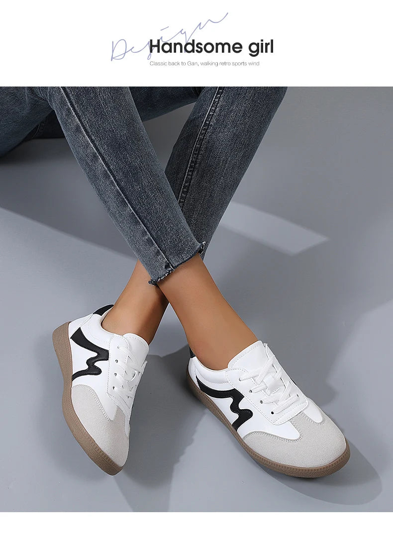Women Sneakers Shoes for Women Spring Trend Casual Flats Sneakers Female New Fashion Comfort White Vulcanized Platform Shoes