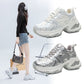 Lace Up Sequined Detail Platform Sneakers
