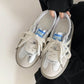 Contrast Round Toe Flat Sneakers