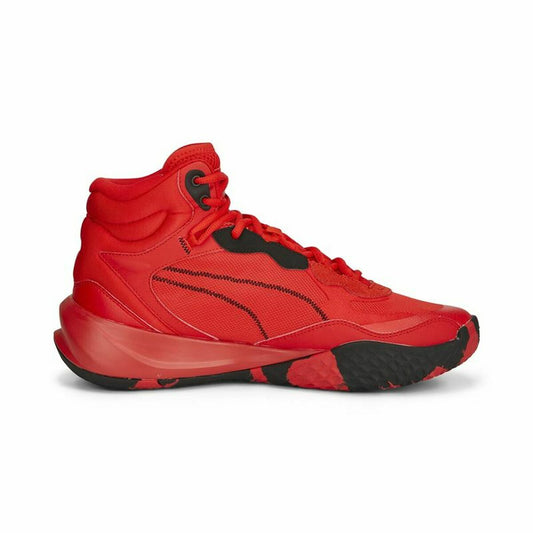 Basketball Shoes for Adults Puma Playmaker Pro Mid Red-0