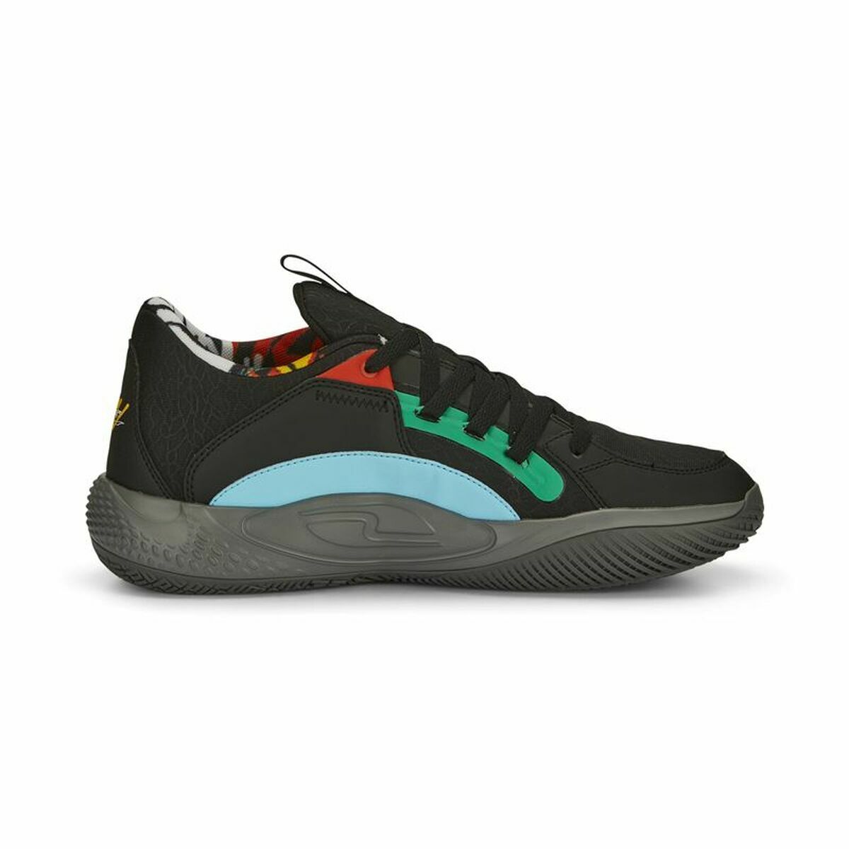 Basketball Shoes for Adults Puma Court Rider Chaos Black-4