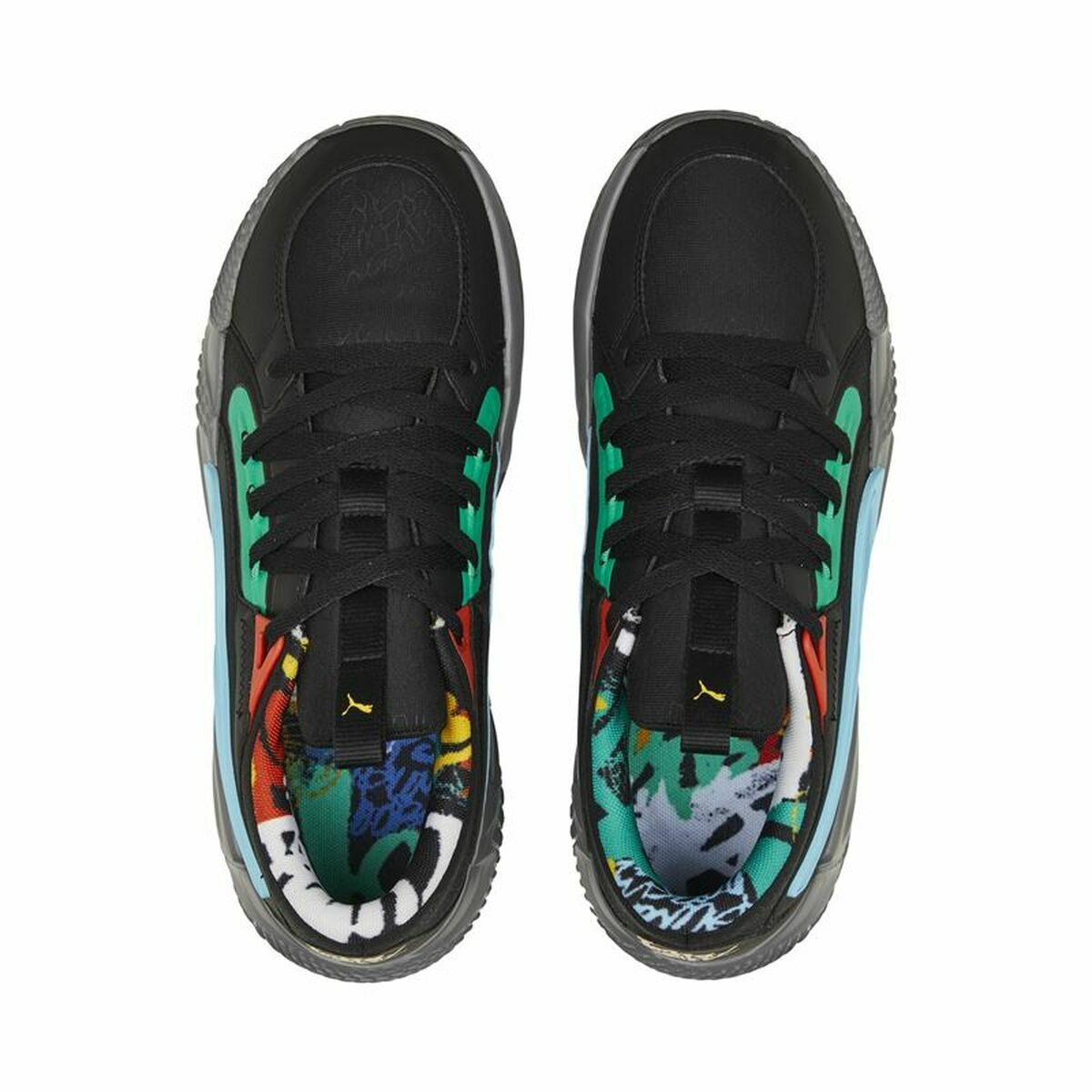 Basketball Shoes for Adults Puma Court Rider Chaos Black-2