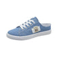 Frayed Hem Lace Up Canvas Sneakers