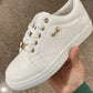 Round Toe Lace Up Sneakers