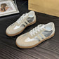 Side Striped Round Toe Contrast Sneakers