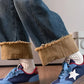 Contrast Star Lace-Up Athletic Sneakers