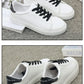 Women Sneakers 2024 Fashion Breathble Vulcanized Shoes Pu Leather Platform Shoes White Lace Up Casual Shoes Zapatos Mujer