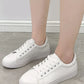 Women Sneakers 2024 Fashion Breathble Vulcanized Shoes Pu Leather Platform Shoes White Lace Up Casual Shoes Zapatos Mujer