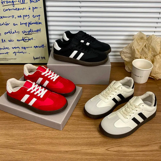 2025 Women Sneakers Fashion Shoes Spring Trend Casual Flats Female New Fashion Comfort White Vulcanized Platform Shoes for Women