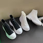 Genuine New Platform Sneakers For Women Autumn High Top Canvas White Shoes Casual Thick Bottom Vulcanized Shoes