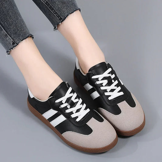Women's Sneakers Fashion Breathable Flats Woman Soft Sole Casual Walking Vulcanized Shoes Women White Sneakers Zapatos De Mujer