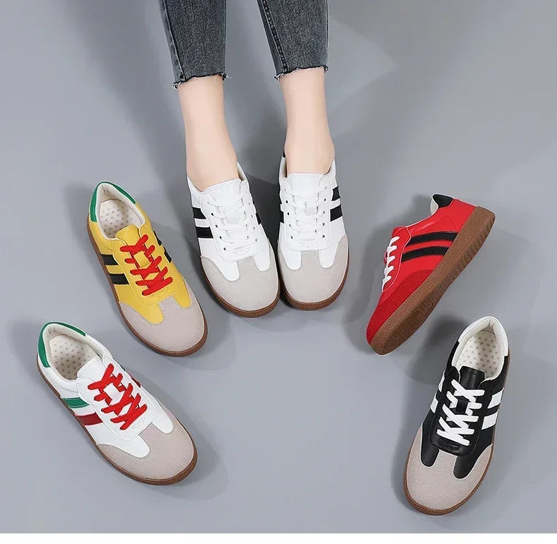 Women's Sneakers Fashion Breathable Flats Woman Soft Sole Casual Walking Vulcanized Shoes Women White Sneakers Zapatos De Mujer