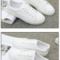 Women Sneakers 2024 Fashion Breathble Vulcanized Shoes Pu Leather Platform Shoes White Lace Up Casual Shoes Zapatos Mujer