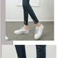 Women Sneakers 2024 Fashion Breathble Vulcanized Shoes Pu Leather Platform Shoes White Lace Up Casual Shoes Zapatos Mujer