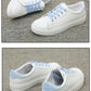 Women Sneakers 2024 Fashion Breathble Vulcanized Shoes Pu Leather Platform Shoes White Lace Up Casual Shoes Zapatos Mujer
