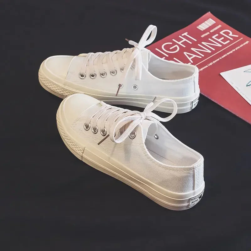 Sneakers for Women Low Top Canvas Shoes Men Fashion Durable Breathable Sneakers Slip on Casual Flats Zapatillas De Deporte