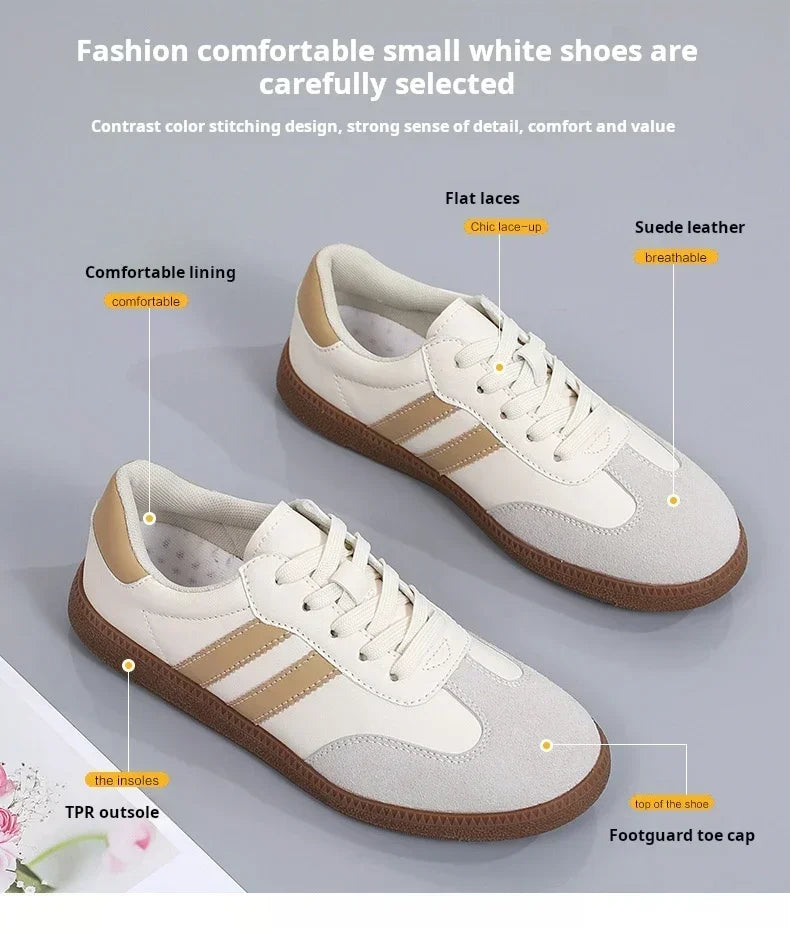 Women's Sneakers Fashion Breathable Flats Woman Soft Sole Casual Walking Vulcanized Shoes Women White Sneakers Zapatos De Mujer
