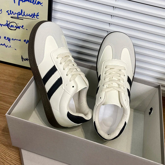 2025 Women Sneakers Fashion Shoes Spring Trend Casual Flats Female New Fashion Comfort White Vulcanized Platform Shoes for Women