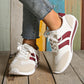 Women's Sneakers 2025 Spring/autumn Casual Platform Sneakers Female New Striped Casual Comfortable Vulcanized Shoes