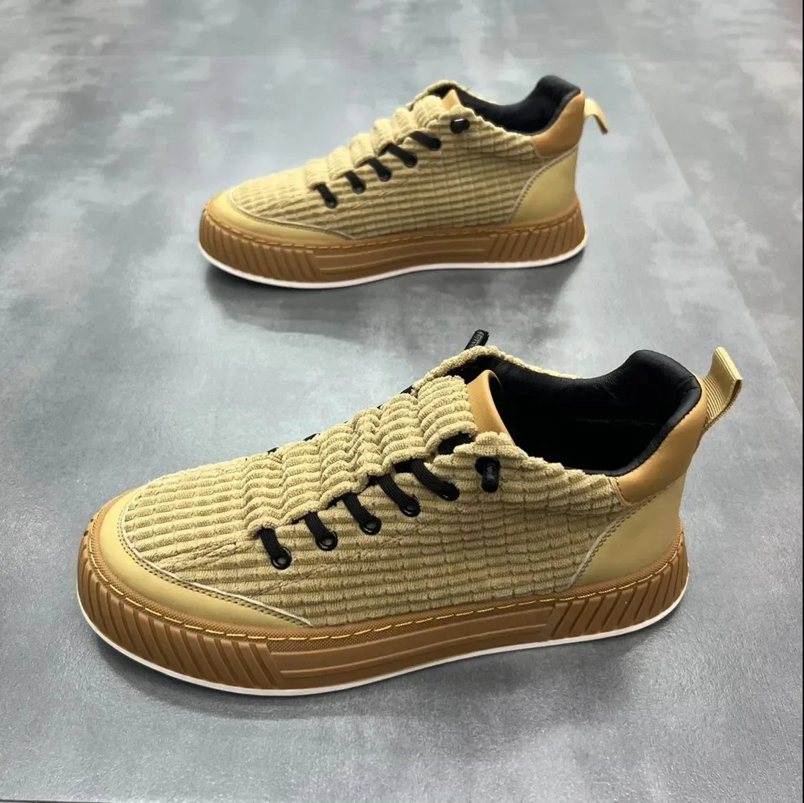 Sneakers Platform Shoes for Men Luxury Brand Chunky Sneakers Breathable Casual Men Vulcanize Shoes 2024 New Designer Ankle Shoes