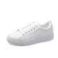 Women Sneakers 2024 Fashion Breathble Vulcanized Shoes Pu Leather Platform Shoes White Lace Up Casual Shoes Zapatos Mujer