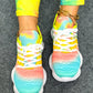Women Sneakers 2024 Fashion Rainbow Color Platform Shoes Casual Walking Shoes Comforable Outdoor Ladies Vulcanized Shoes